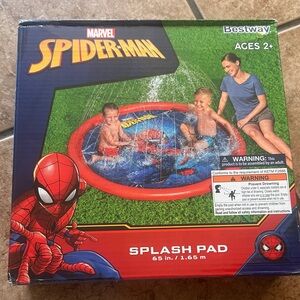 Kids Splash Pad - Red & Blue Spiderman